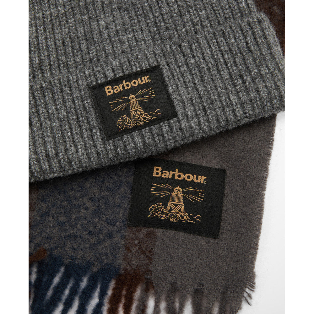 Barbour Westerdale Midnight Beanie & Scarf Set
