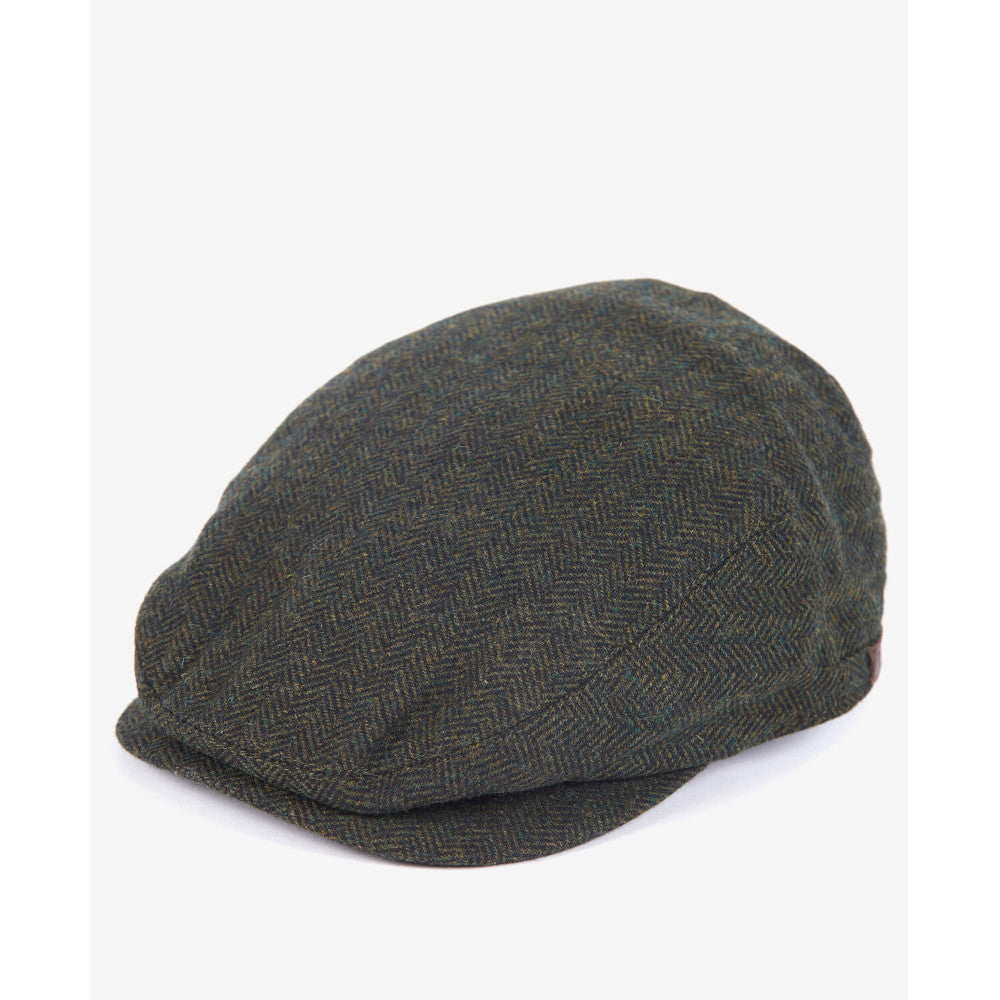 Barbour Barlow Olive Flat Cap