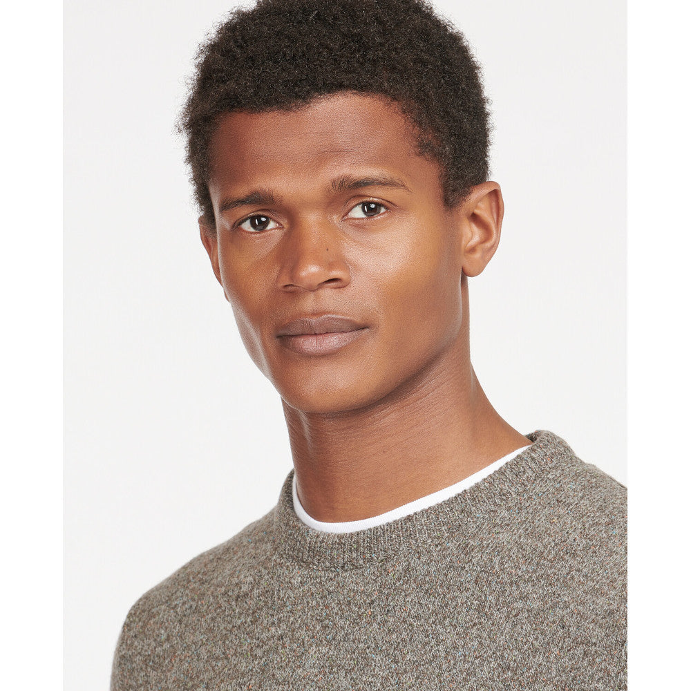 Barbour Essential Tisbury Fog Crew Neck Jumper