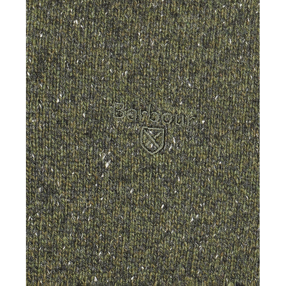 Barbour Essential Tisbury Dark Seaweed Half Zip Jumper