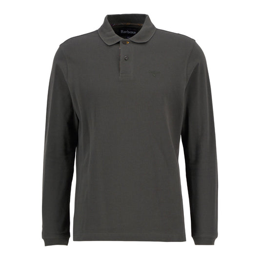 Barbour Essential Long Sleeve Forest Sports Polo