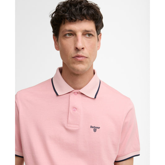 Barbour Cornsay Mineral Pink Polo Shirt