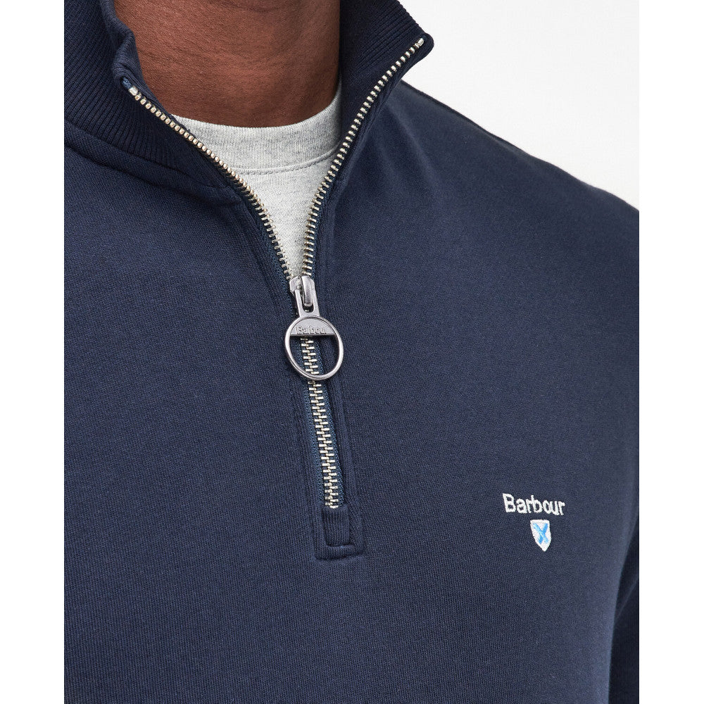 Barbour Beckhill Navy Half Zip Sweatshirt