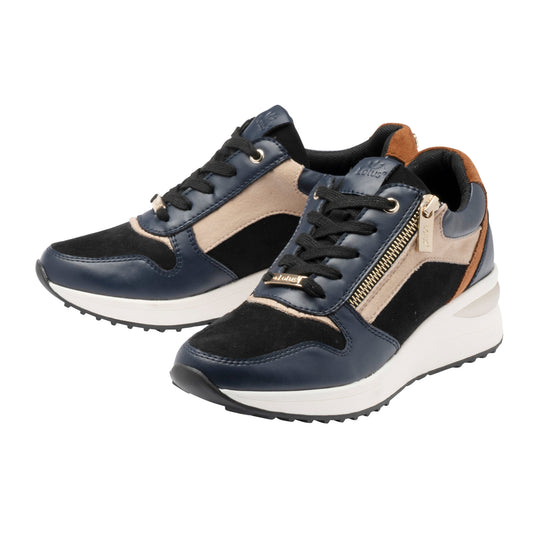 Lotus Moore Navy/Tan Shoes