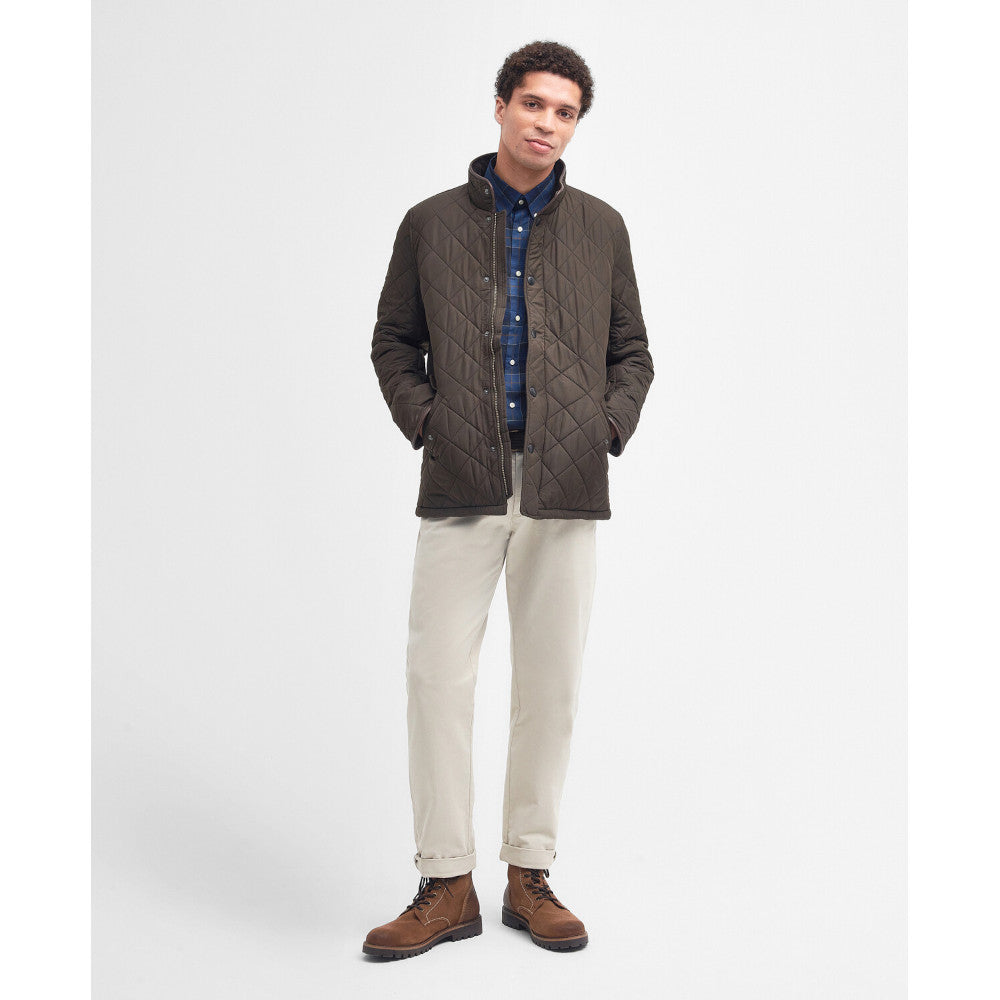 Barbour Powell Olive Quilted Jacket