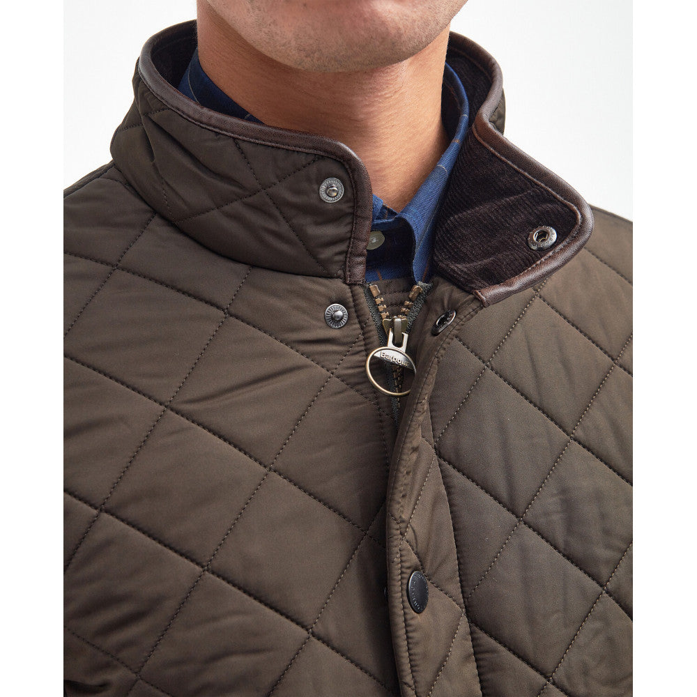Barbour Powell Olive Quilted Jacket