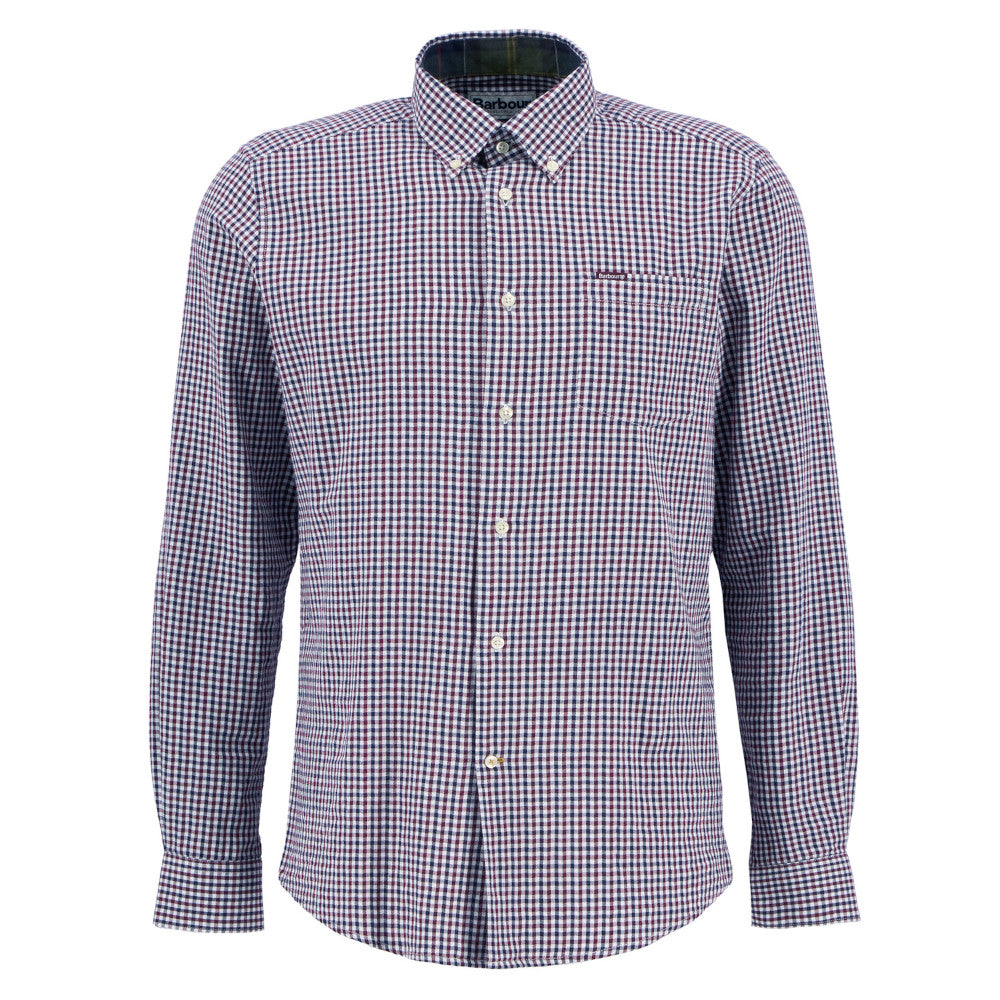 Barbour Padshaw Rich Red Tailored Shirt