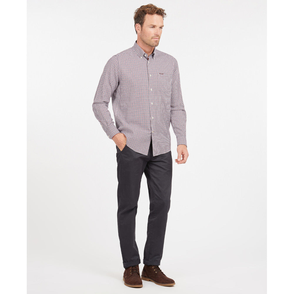 Barbour Padshaw Rich Red Tailored Shirt