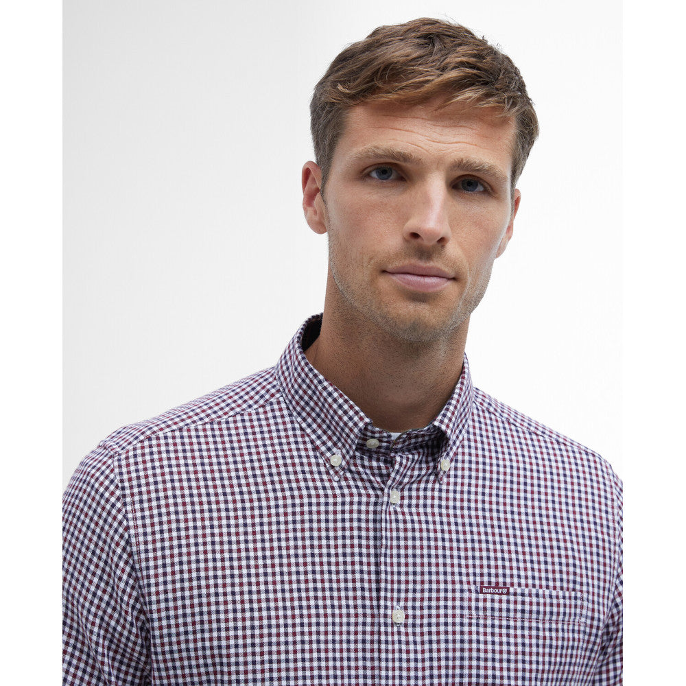 Barbour Padshaw Rich Red Tailored Shirt