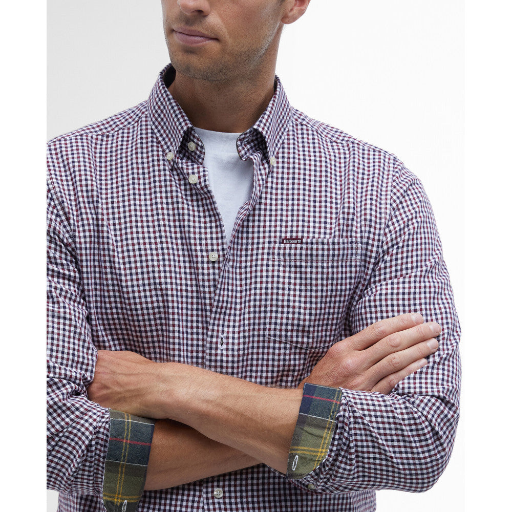 Barbour Padshaw Rich Red Tailored Shirt