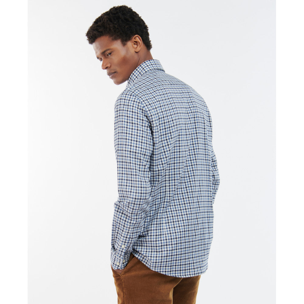 Barbour Finkle Navy Tailored Gingham Shirt