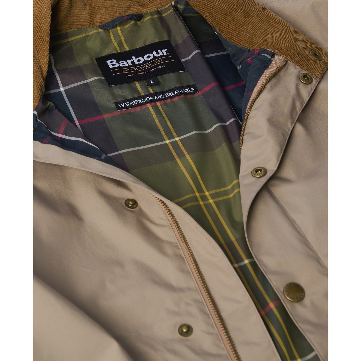 Barbour Spoonbill Military Brown/Classic Jacket
