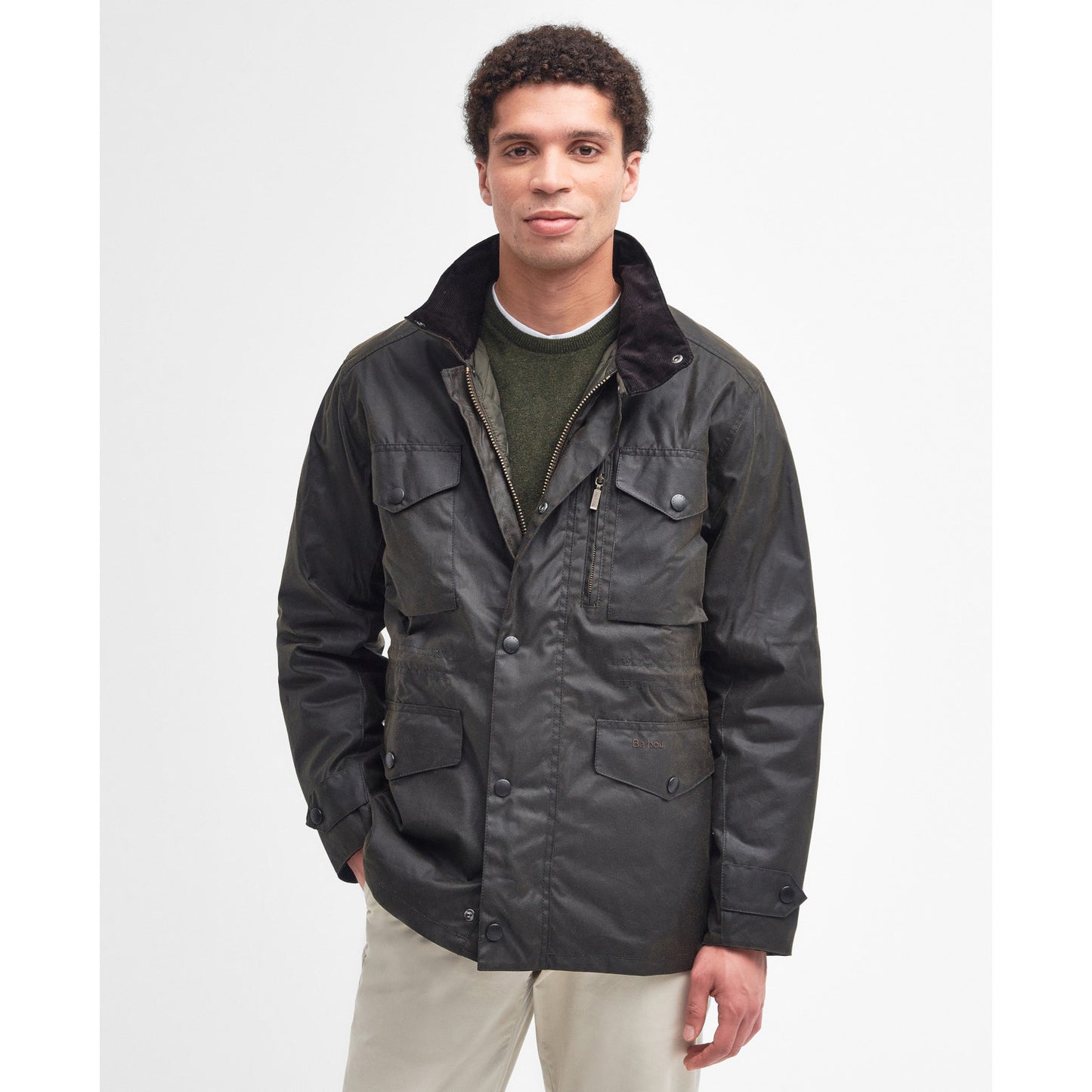 Barbour Sapper Olive Wax Jacket