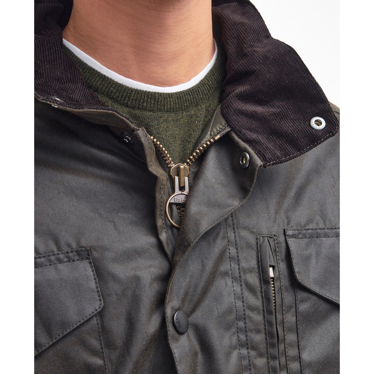 Barbour Sapper Olive Wax Jacket