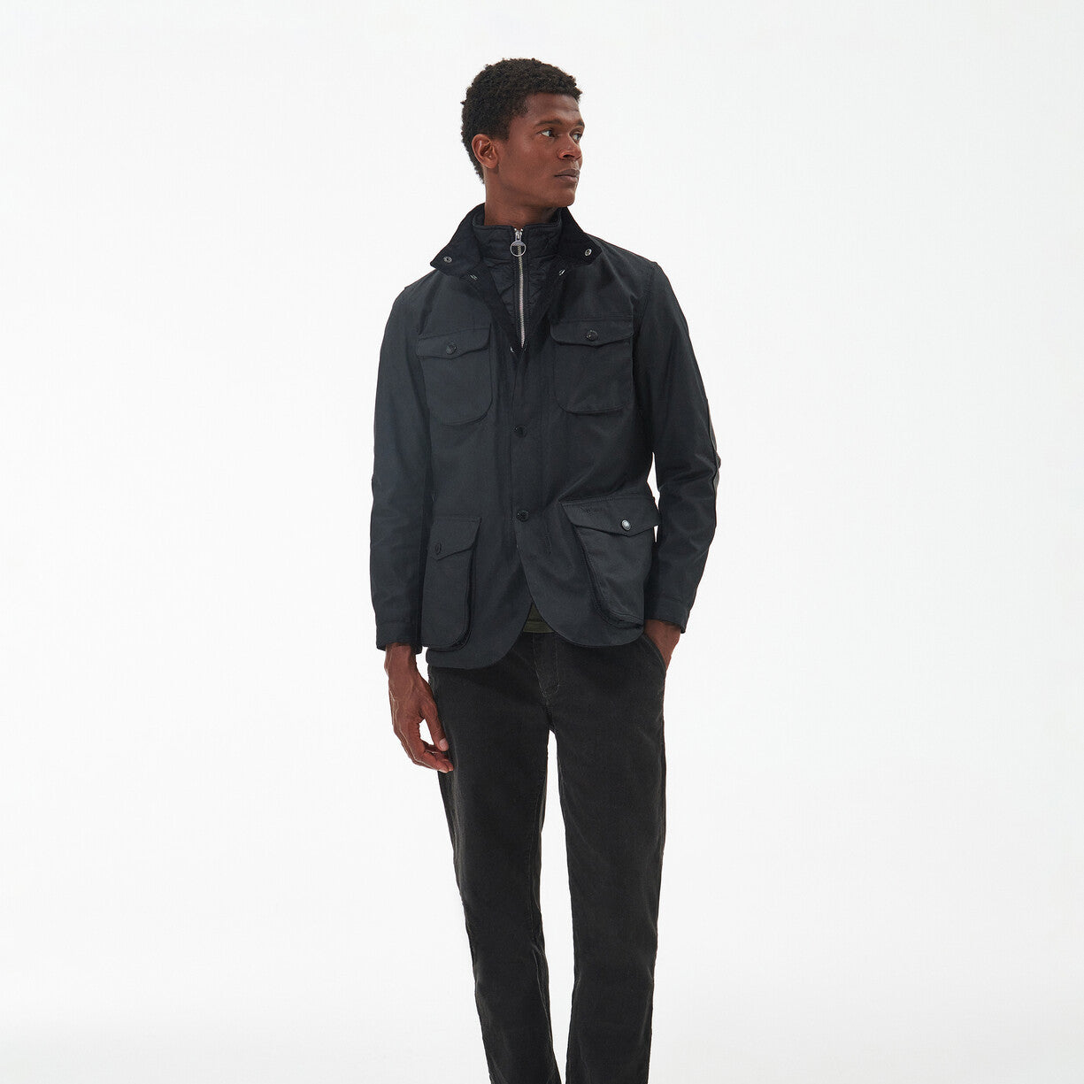 Barbour Ogston Wax Black Jacket