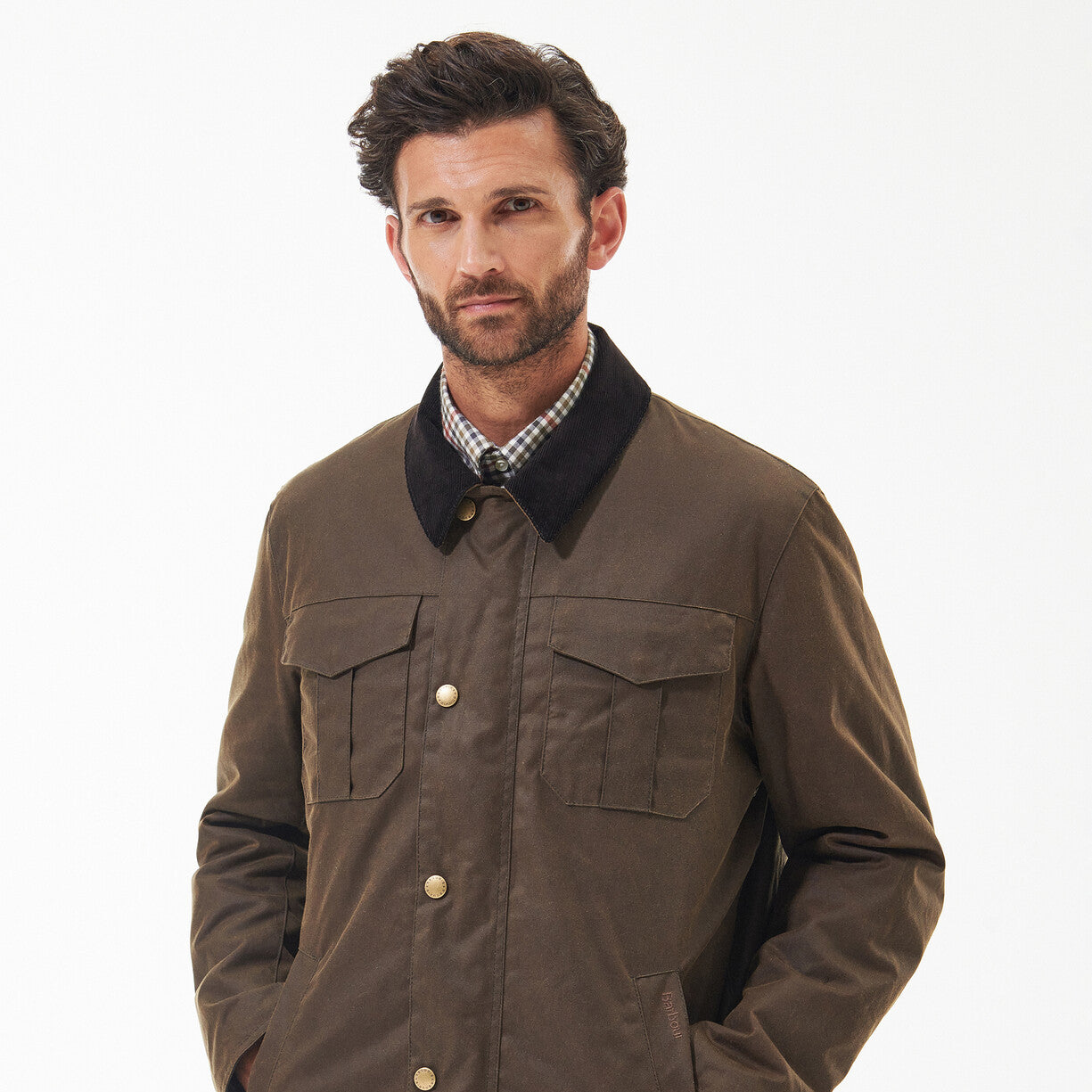 Barbour Spen Brown Wax Jacket