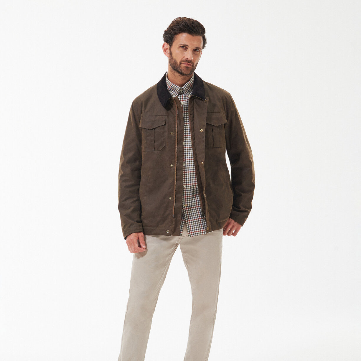 Barbour Spen Brown Wax Jacket