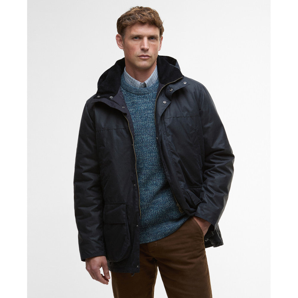 Barbour Bleaberry Navy Wax Jacket