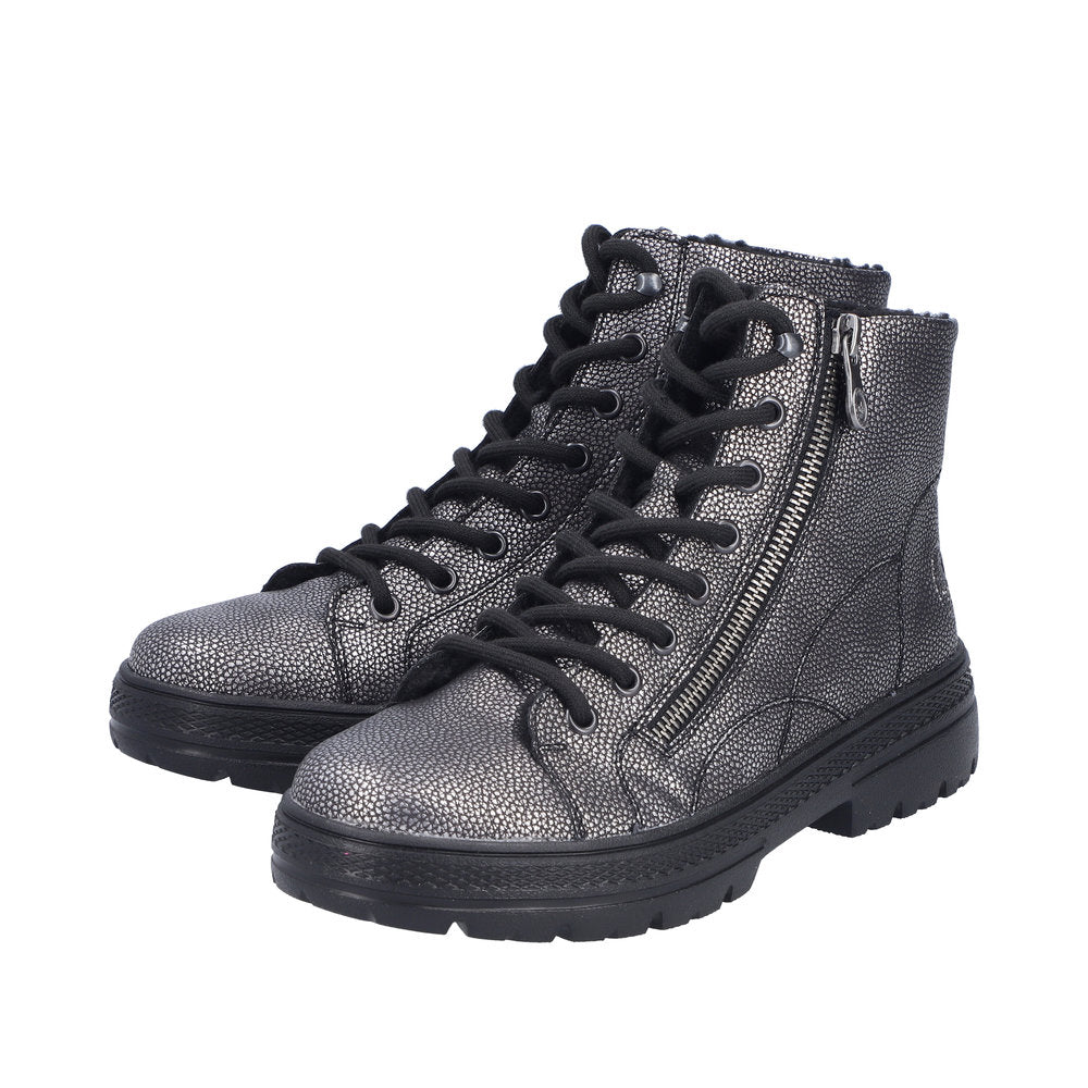 Rieker N0031-90 Antique Silver Boots