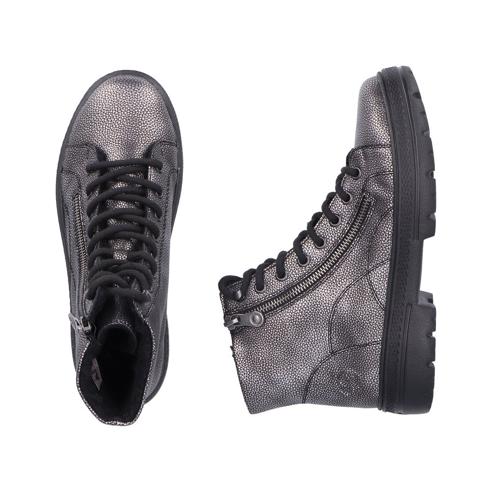 Rieker N0031-90 Antique Silver Boots