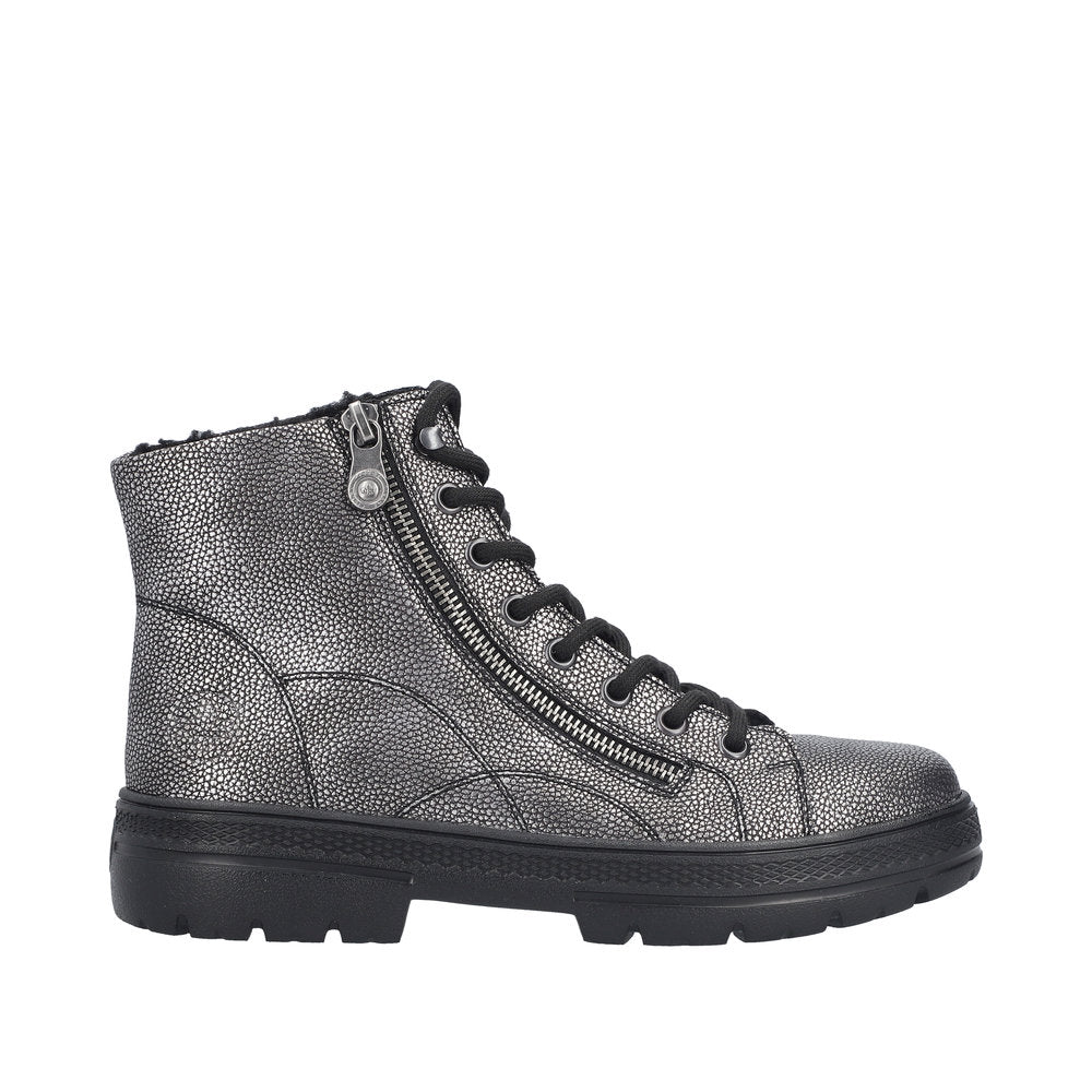 Rieker N0031-90 Antique Silver Boots
