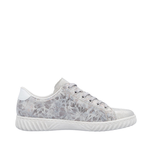 Rieker N0900-90 Fog Silver Trainers