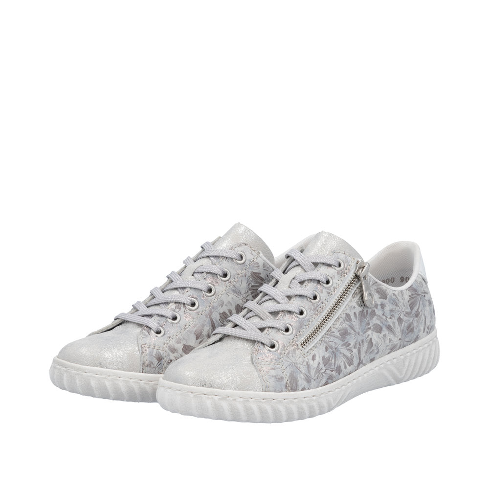 Rieker N0900-90 Fog Silver Trainers