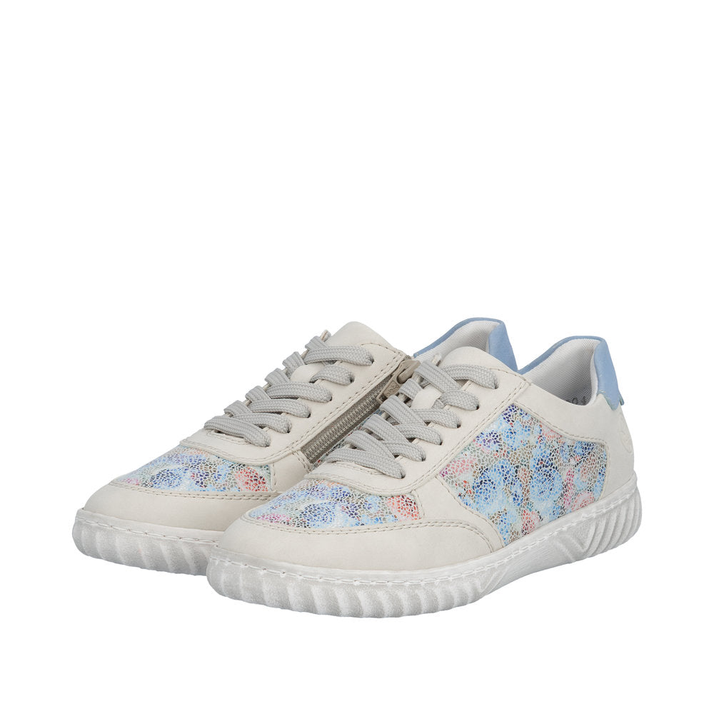 Rieker N0904-90 Aqua Cream Trainers