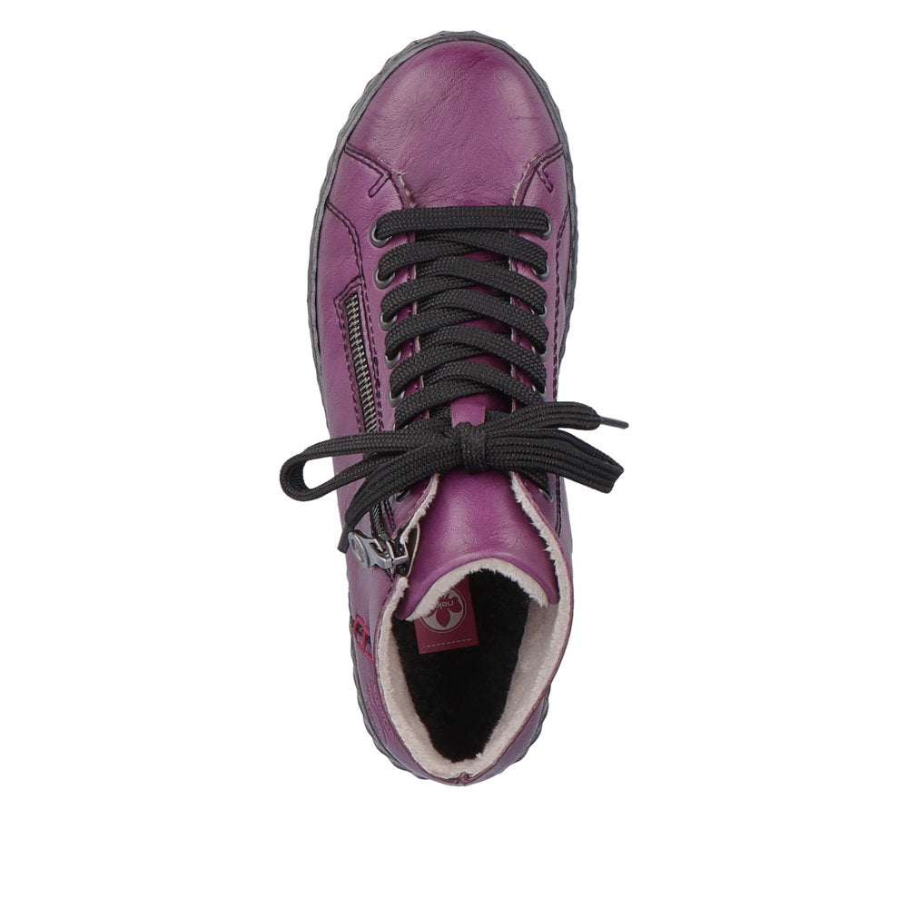 Rieker N0921-30 Edna Purple Boots