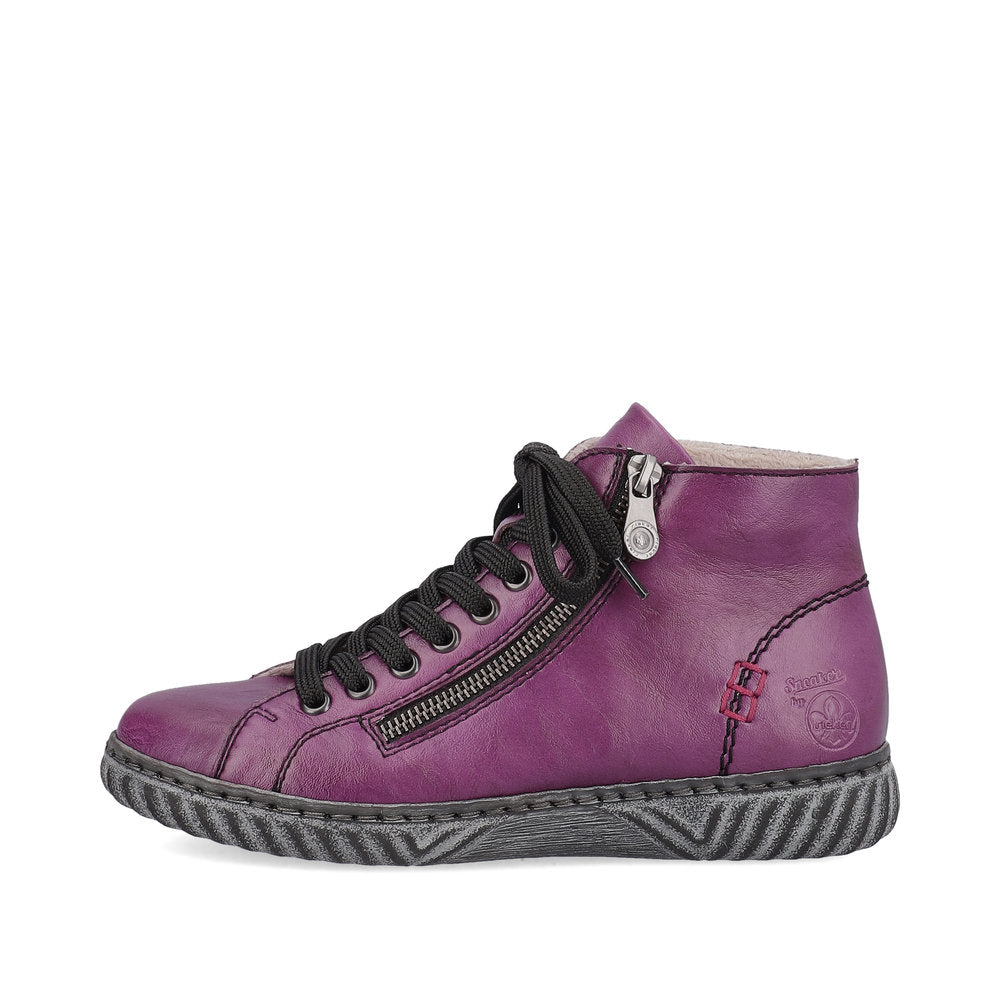 Rieker N0921-30 Edna Purple Boots