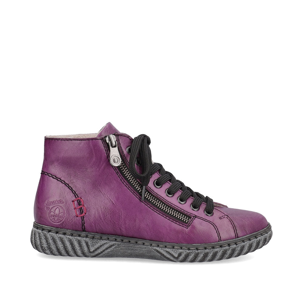 Rieker N0921-30 Edna Purple Boots