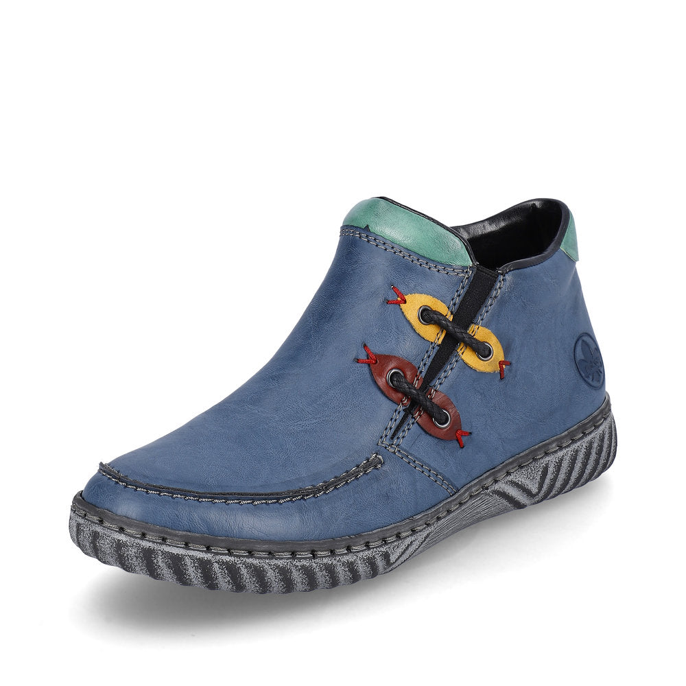 Rieker N0959-14 Edna Royal/Maigruen/Wine/Honey Boots