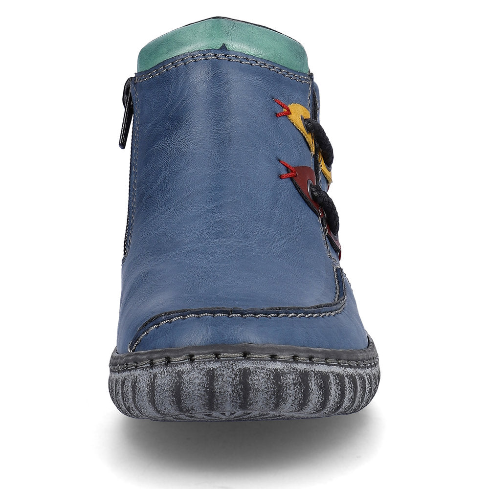 Rieker N0959-14 Edna Royal/Maigruen/Wine/Honey Boots