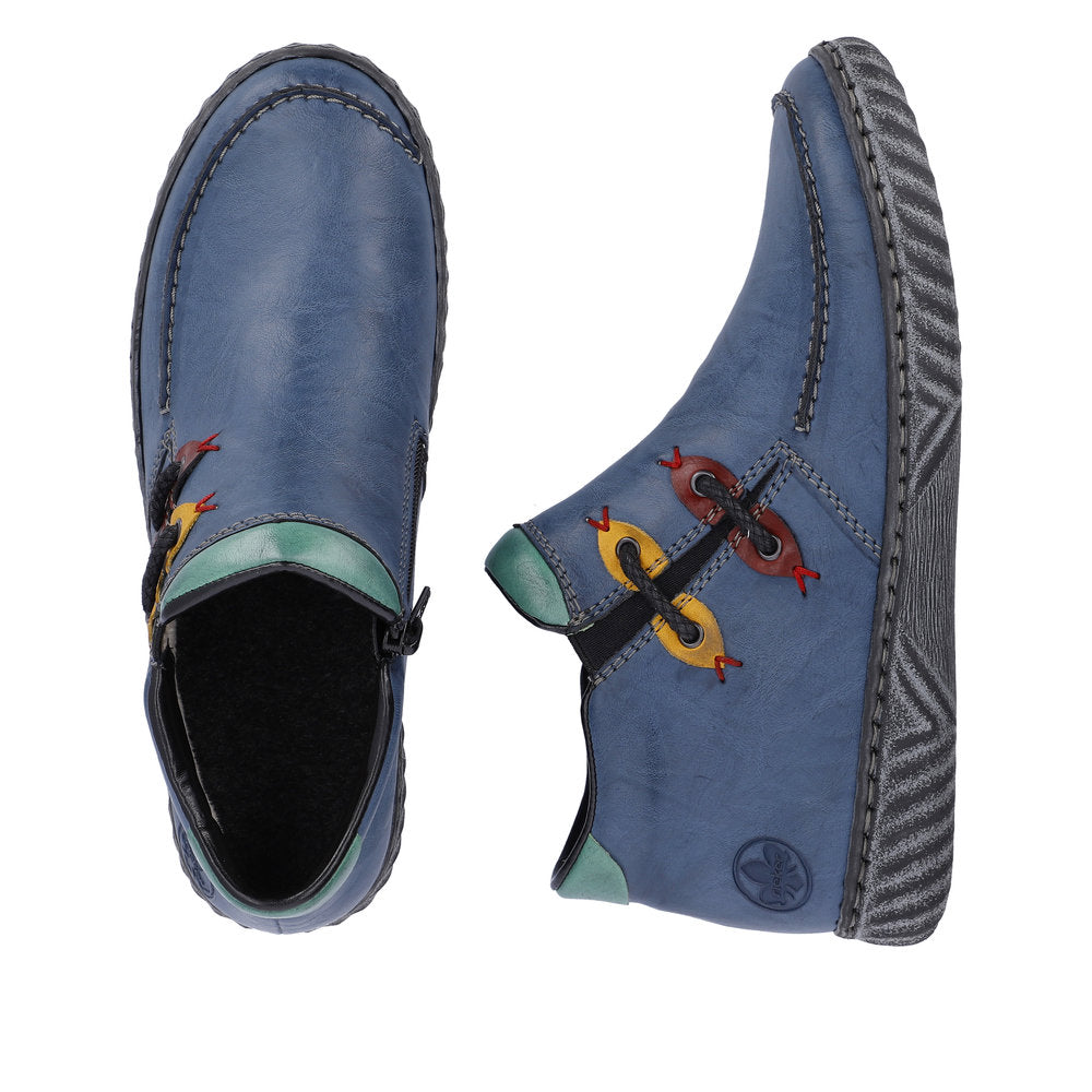 Rieker N0959-14 Edna Royal/Maigruen/Wine/Honey Boots