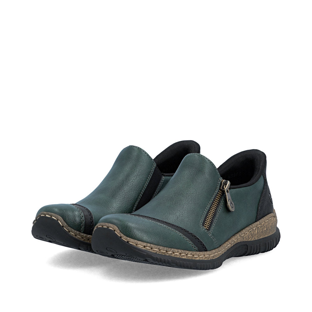 Rieker N3265-54 Green Casual Shoes