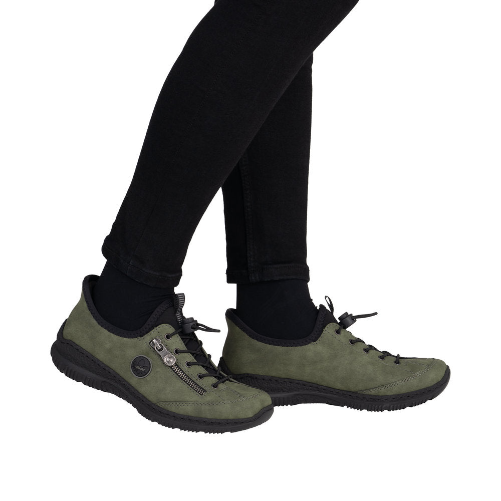 Rieker N3267-54 Green Casual Shoes