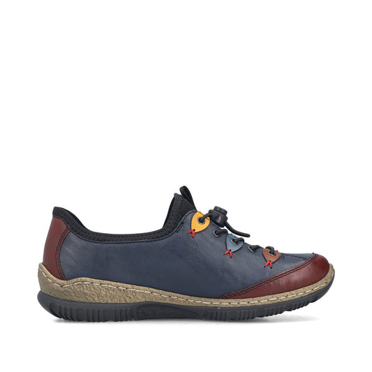 Rieker N3271-35 Blue Combination Casual Shoes