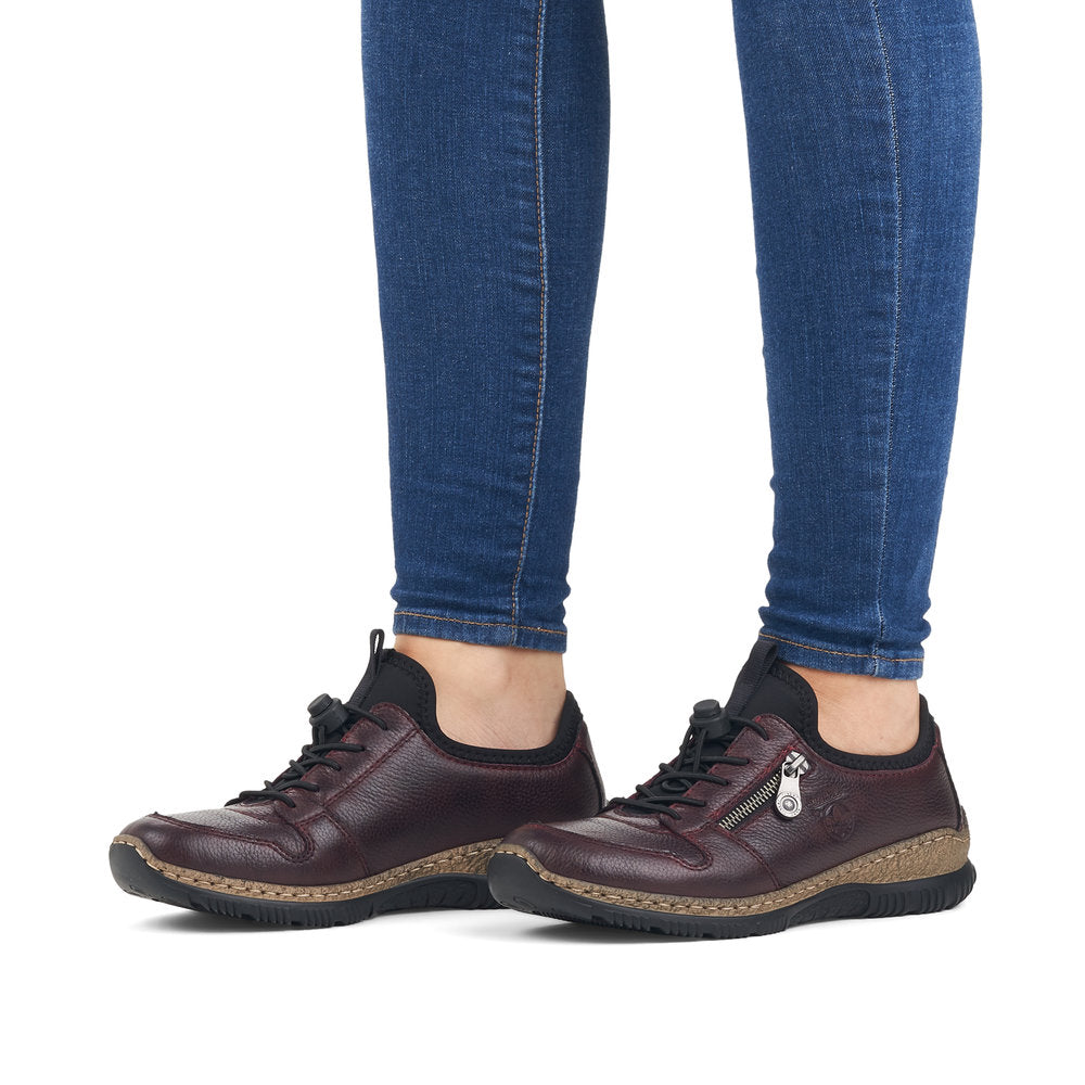 Rieker N32G0-35 Nikita Cerise/Cerise/Black Casual Shoes