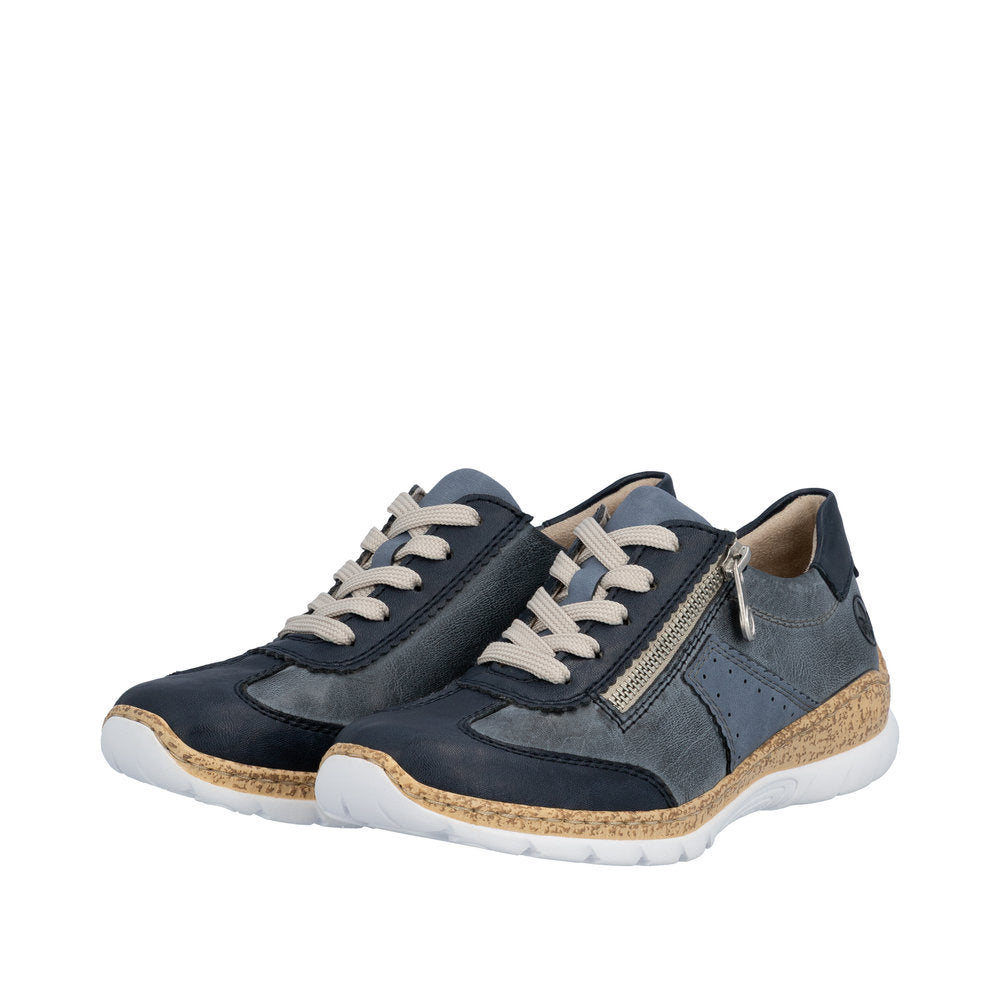 Rieker N4221-14 Pacific Blue Trainers