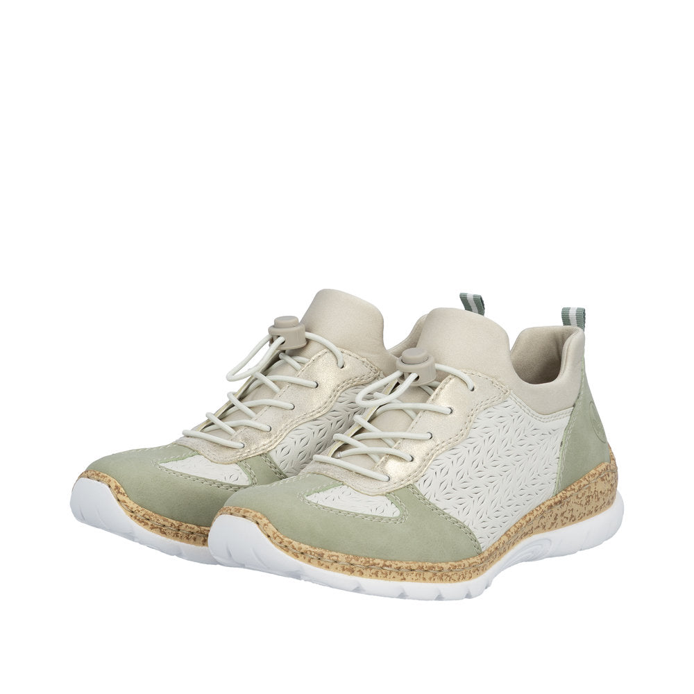 Rieker N4260-80 Sage Offwhite Trainers