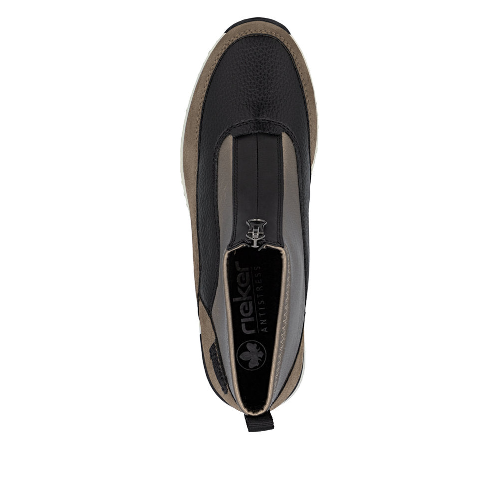 Rieker N6352-25 Brown Black Boots