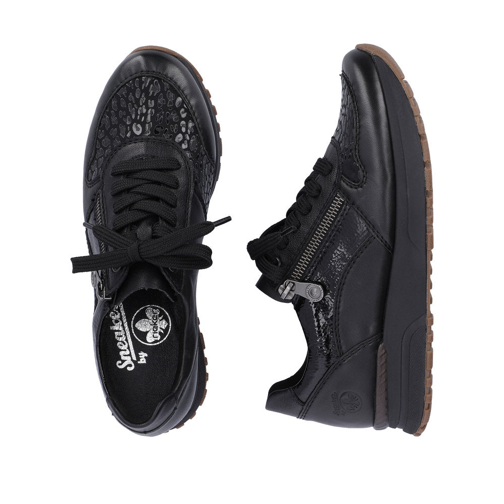 Rieker N7401-00 Narcissa Black Casual Shoes