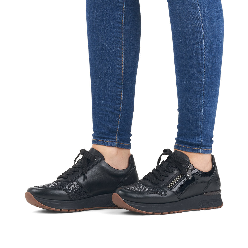 Rieker N7401-00 Narcissa Black Casual Shoes