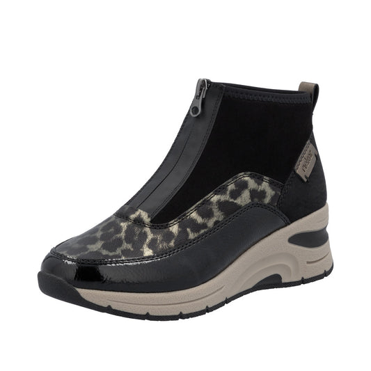 Rieker N9362-00 Black Gold Boots