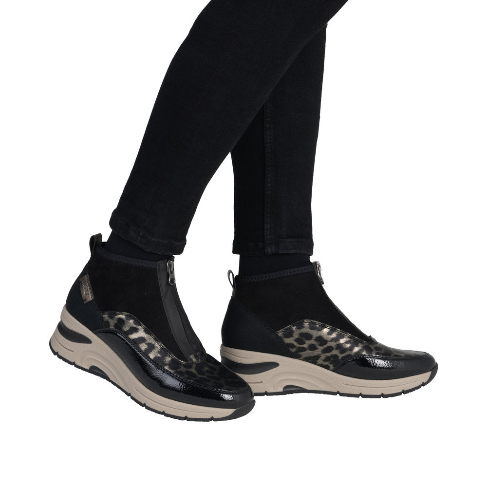 Rieker N9362-00 Black Gold Boots