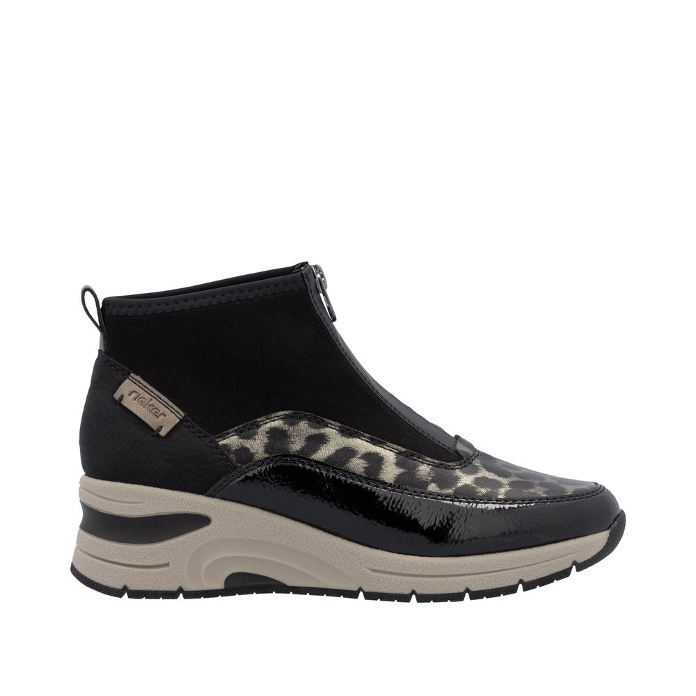 Rieker N9362-00 Black Gold Boots