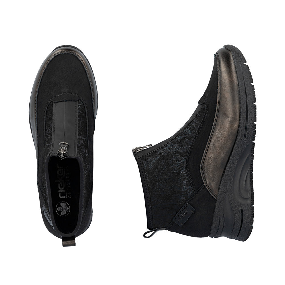 Rieker N9362-01 Bronze Black Boots