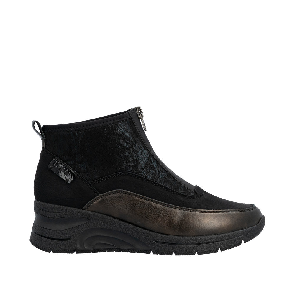 Rieker N9362-01 Bronze Black Boots