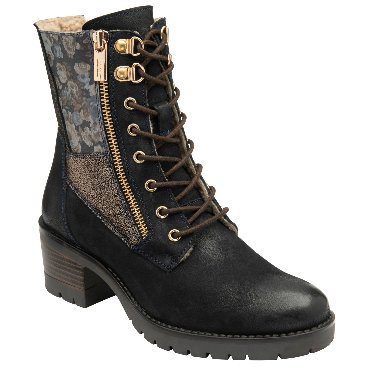 Lotus ULB265 Oklahoma Navy Leather Boots