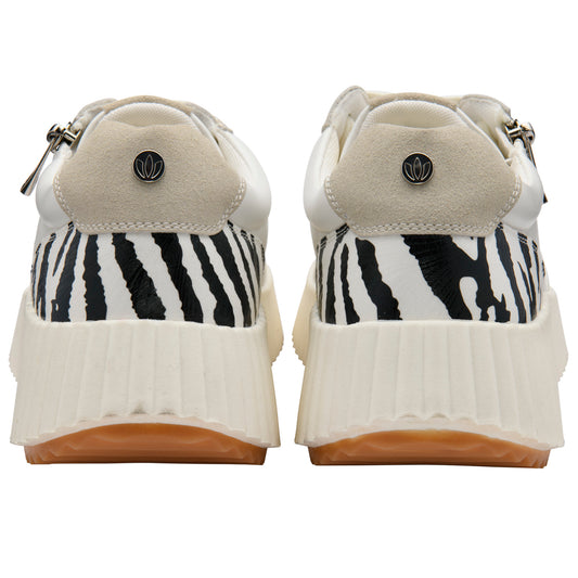 Lotus Paige White/Zebra Shoe